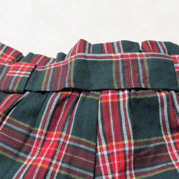 Sale ! Green Plaid Print Pants - Picture 5 of 7